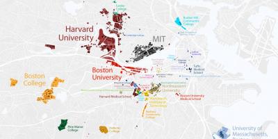 แผนที่ของมหาวิทยาลัยบอสตัน