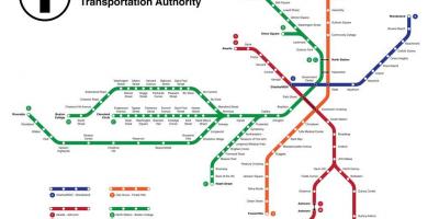 รถไฟใต้ดินแผนที่บอสตัน